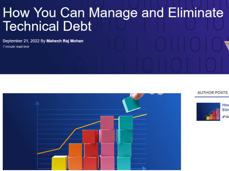 How You Can Manage and Eliminate Technical Debt